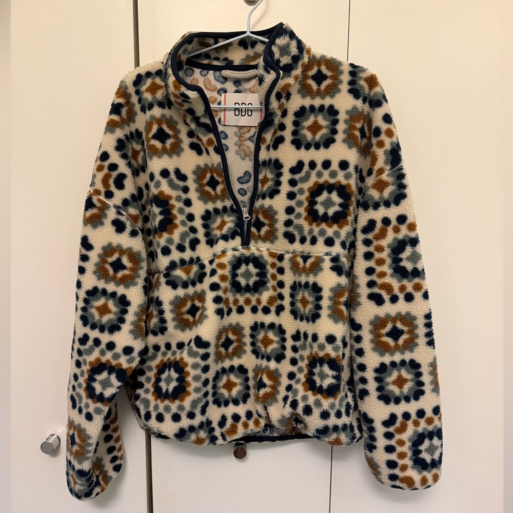 BDG Multicolor Fleece Pullover